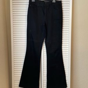 Black flare jeans size 12 long